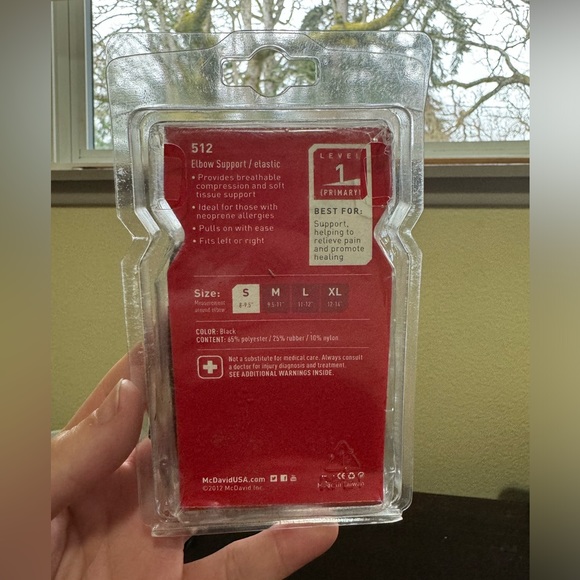 McDavid 512 Elastic Elbow Sleeve Size Small NWT - Picture 3 of 7